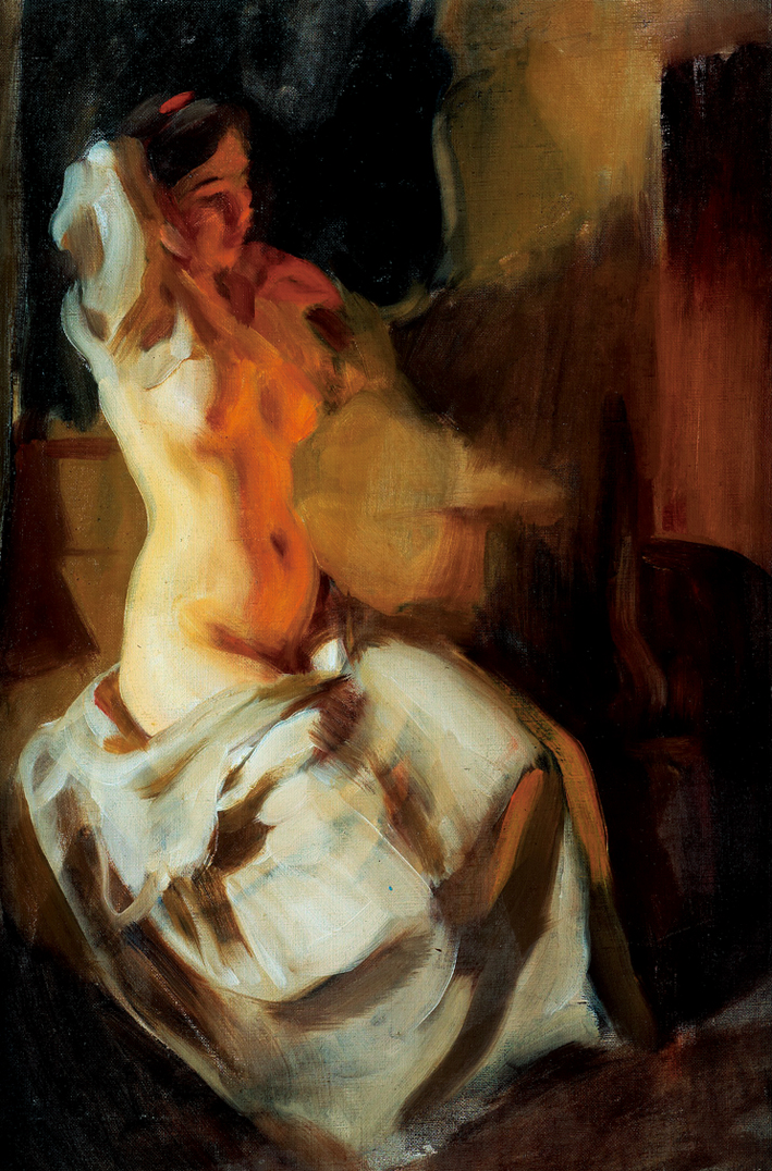  安德斯·莱奥纳德·佐恩 Anders Leonard Zorn —— 壁炉前的女子